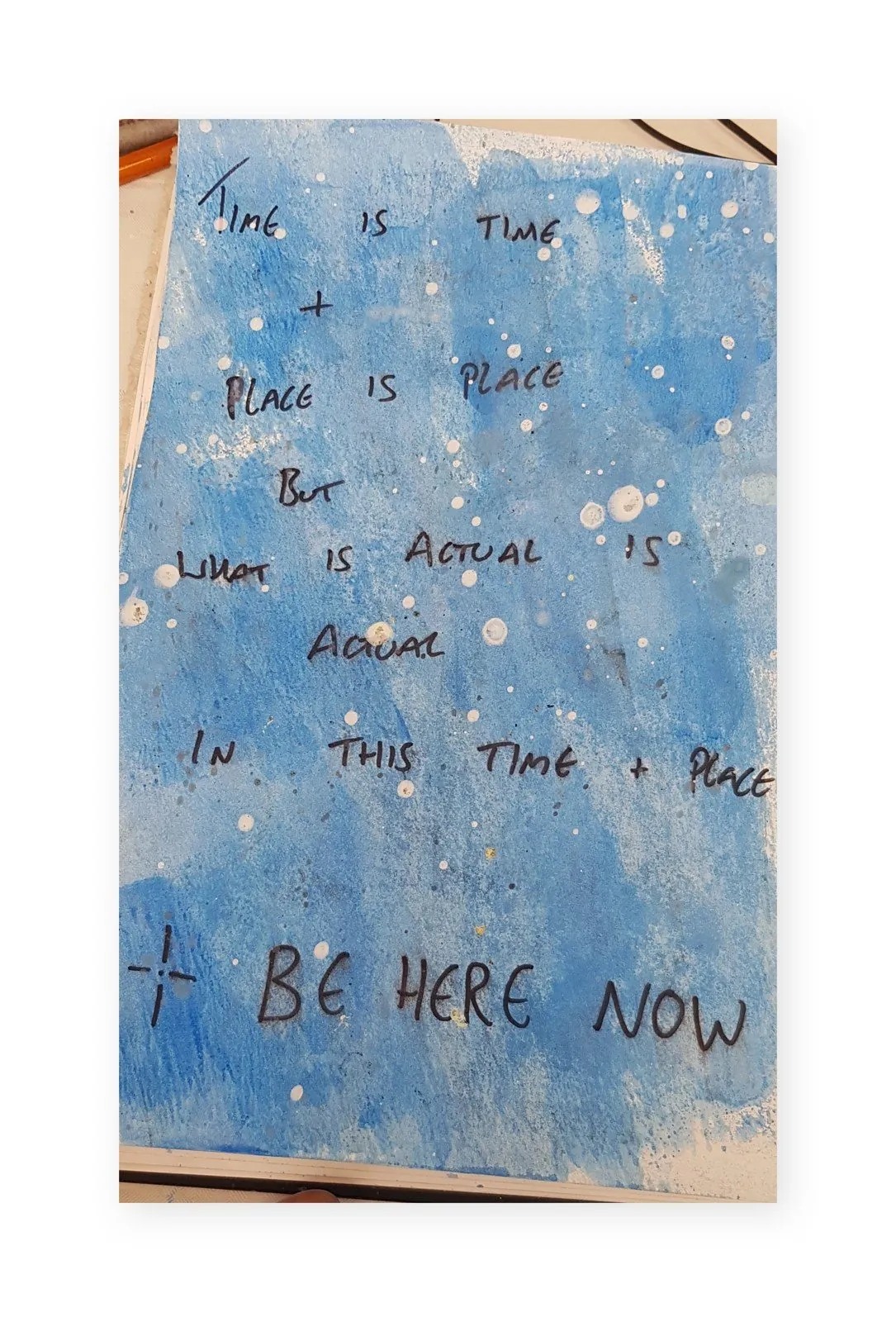 Be Here Now, 2023, Mixed media on paper