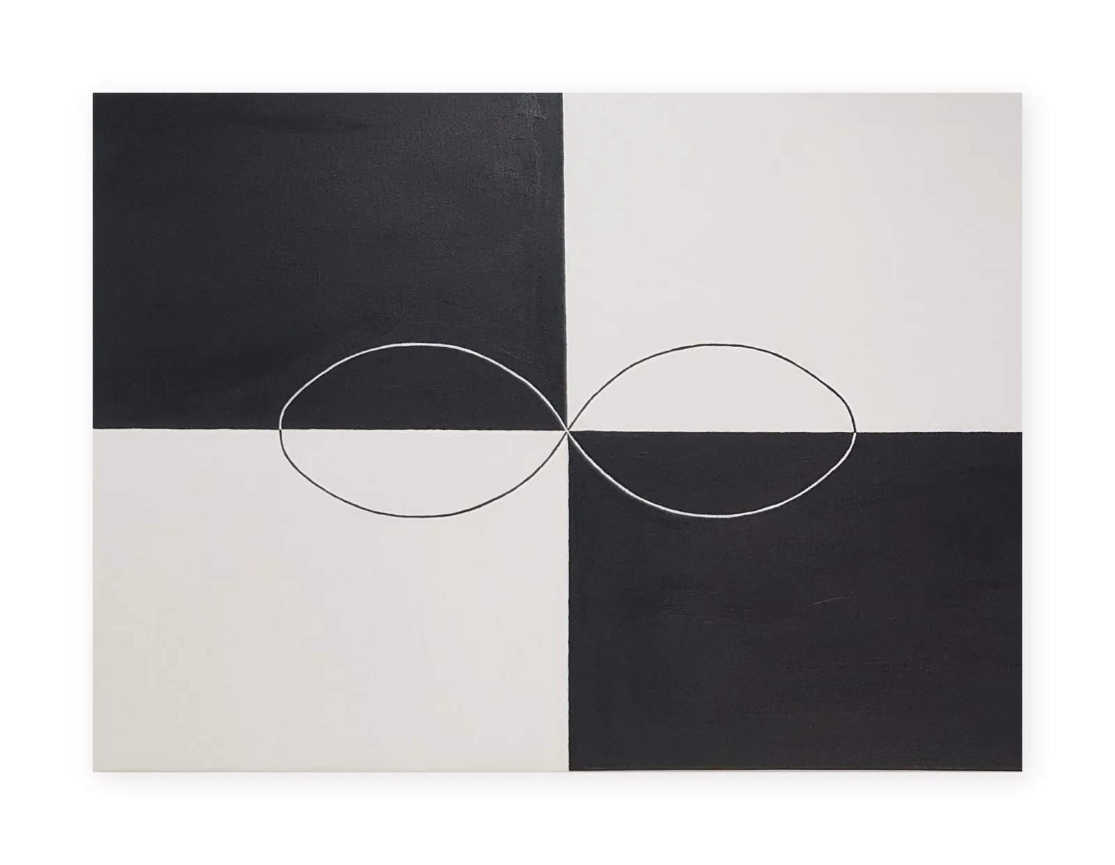 Duality (Vesica), 2023, Acrylic on canvas