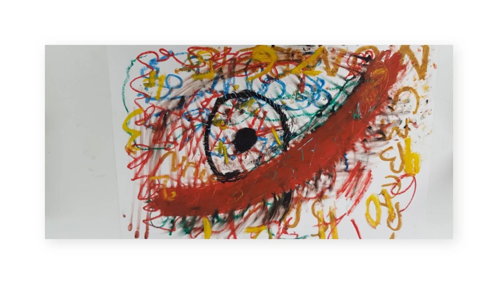 Eye, 2022, Mixed media on paper